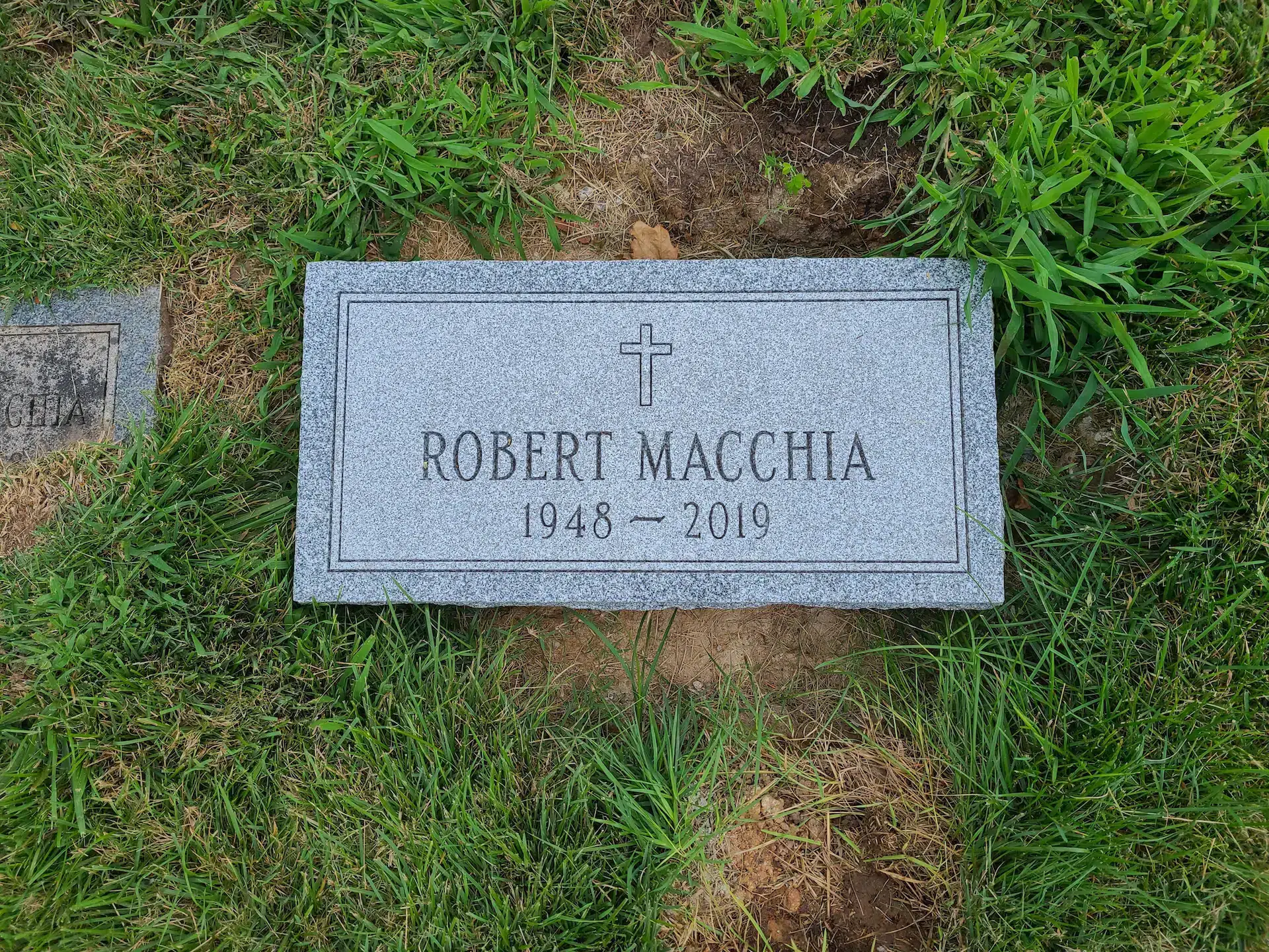 Granite Custom Grave Marker hand-carved by Custom Marker Shop in NJ — image 2