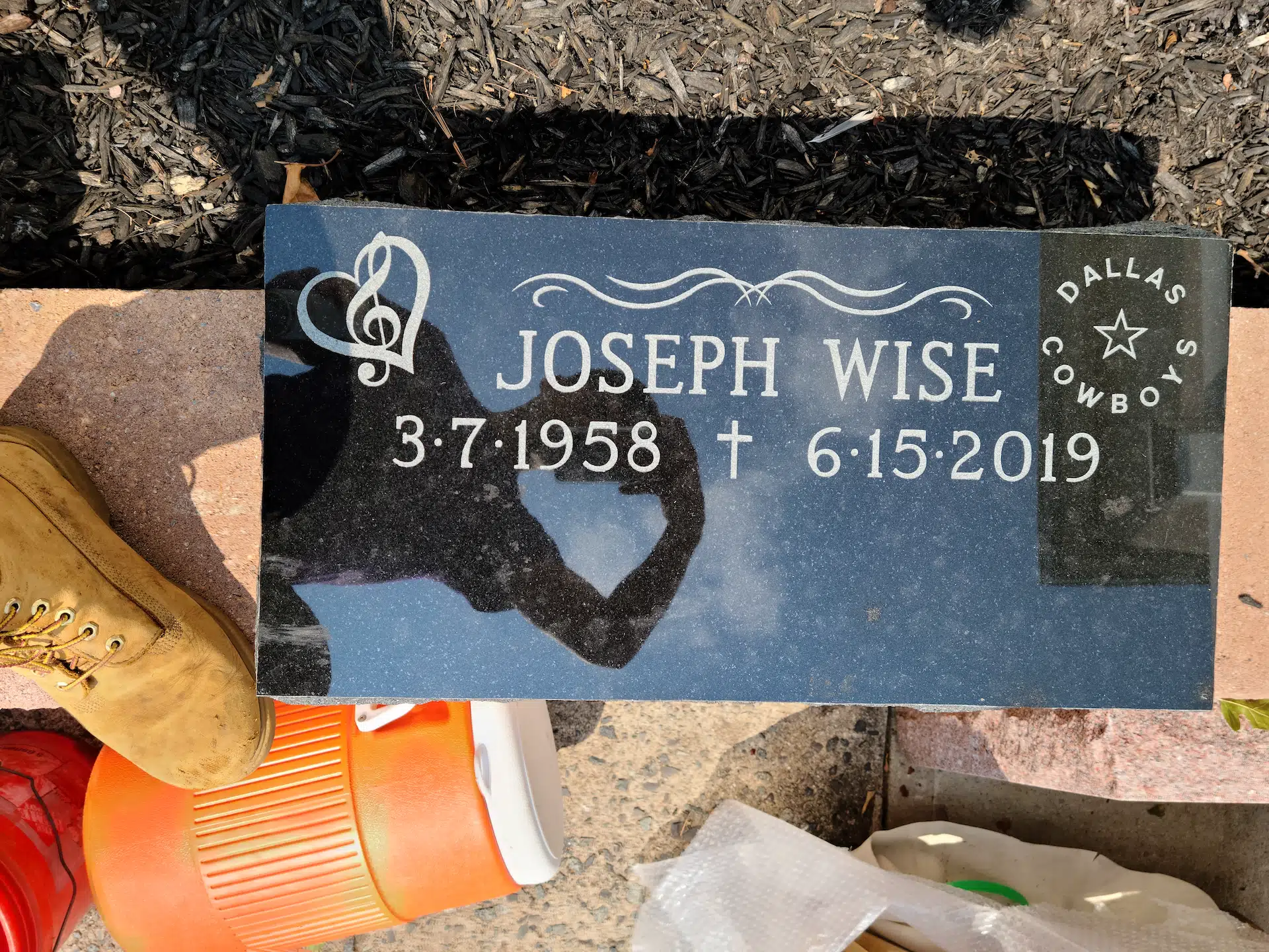 Granite Custom Grave Marker hand-carved by Custom Marker Shop in NJ — image 6