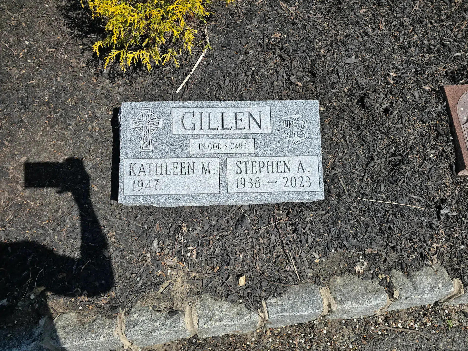 Granite Custom Grave Marker hand-carved by Custom Marker Shop in NJ — image 3